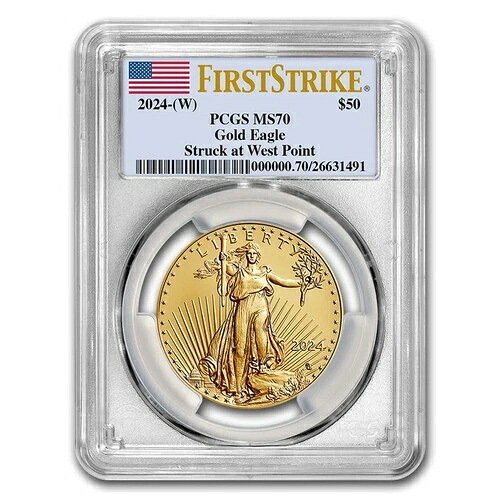 2024年 - (W) 1オンス アメリカンゴールドイーグル MS-70 PCGS (FirstStrike?)-｜WORLD RESOURCE【QUEEN店】