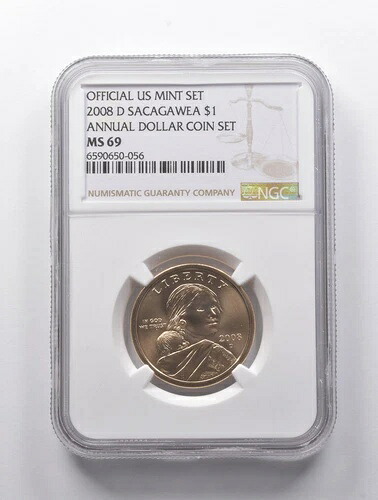 MS69 2008-D サカガウィア・ダラー 年次ドルコインセット NGC *9032｜WORLD RESOURCE【QUEEN店】