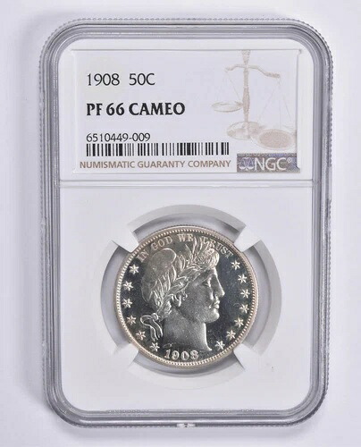 PF66 CAM 1908 バーバー ハーフダラー NGC *1545｜WORLD RESOURCE【QUEEN店】