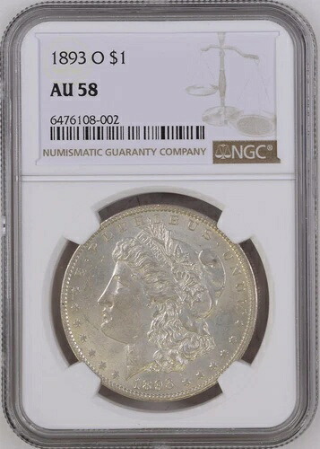 1893-O モルガン銀貨 --- NGC AU58 -- 美しいコイン｜WORLD RESOURCE【QUEEN店】