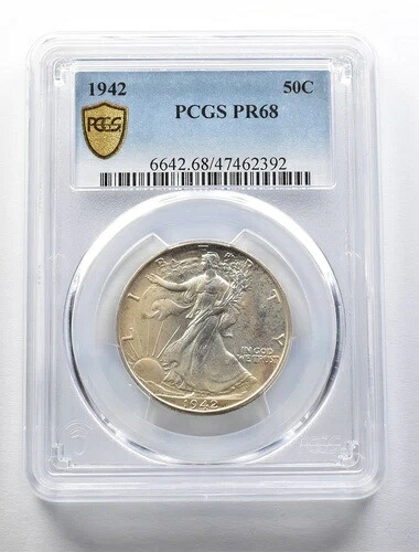 PR68 1942年 ウォーキング・リバティ ハーフダラー PCGS *5696｜WORLD RESOURCE【QUEEN店】