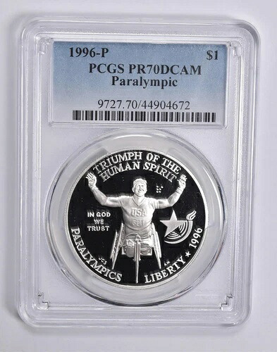 PR70 DCAM 1996-P パラリンピック陸上競技記念ドル PCGS *0411｜WORLD RESOURCE【QUEEN店】