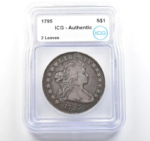 1795年 ドレープ胸像 銀貨 2枚セット 本物 ICG *9725｜WORLD RESOURCE【QUEEN店】