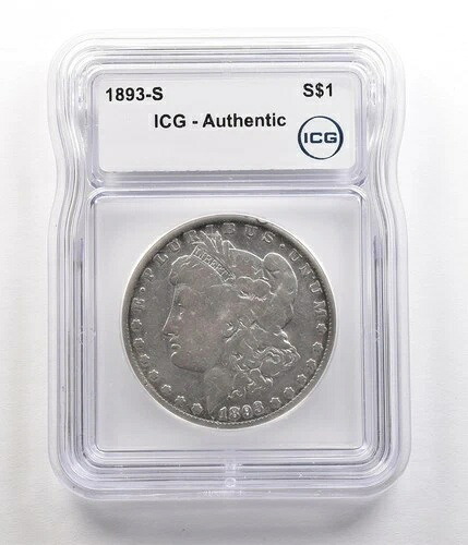 1893-S モルガン銀貨 本物 ICG *5516｜WORLD RESOURCE【QUEEN店】