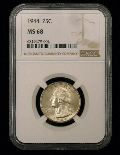 1944年ワシントン銀貨 NGC MS 68｜WORLD RESOURCE【QUEEN店】