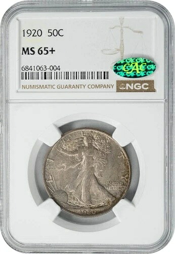 1920年 ウォーキング・リバティ・ハーフ 50セント MS65+ NGC CAC 949998-5｜WORLD RESOURCE【QUEEN店】