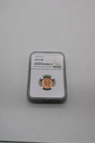 1971 D レッド リンカーン記念セント NGC MS65 レッド DDR