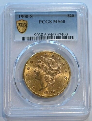 1900 S $20 リバティ ゴールド ダブル イーグル MS60 PCGS グレード - 送料無料!!!!｜WORLD RESOURCE【QUEEN店】