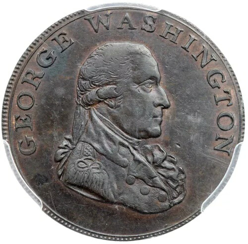1795年 B-31A GW-48 PCGS MS 63 BN アシラム自由と安全ワシントンハーフペニー-｜WORLD RESOURCE【QUEEN店】