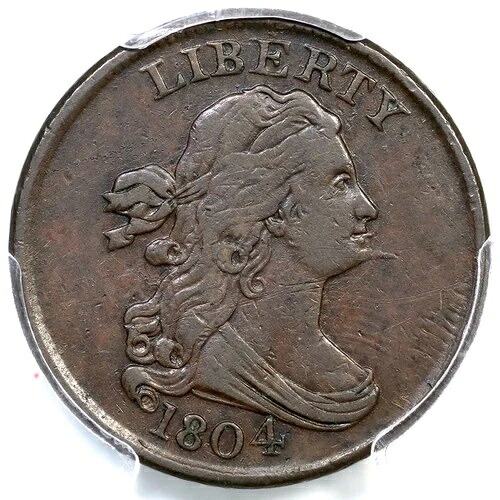 1804 C-7 R-5 PCGS XF 45 CAC マンリー 6.0 スパイクチンドレープバスト ハーフセント 1/2セント|WORLD RESOURCE【QUEEN店】