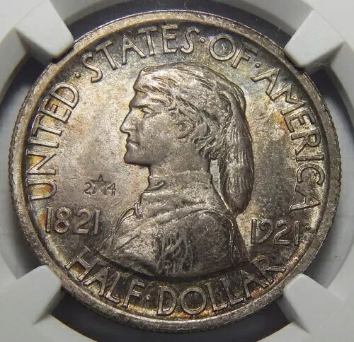 1921年 NGC MS66 2X4 ミズーリ州 ハーフドル銀貨 記念品｜WORLD RESOURCE【QUEEN店】