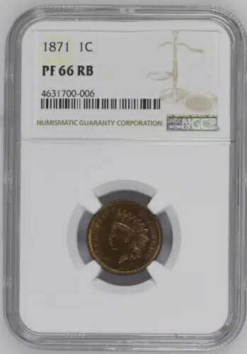 1871 NGC PR66RB インディアンセント｜WORLD RESOURCE【QUEEN店】