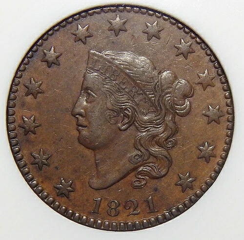 1821 N1 NGC AU55BN コロネットヘッド ラージセント｜WORLD RESOURCE【QUEEN店】