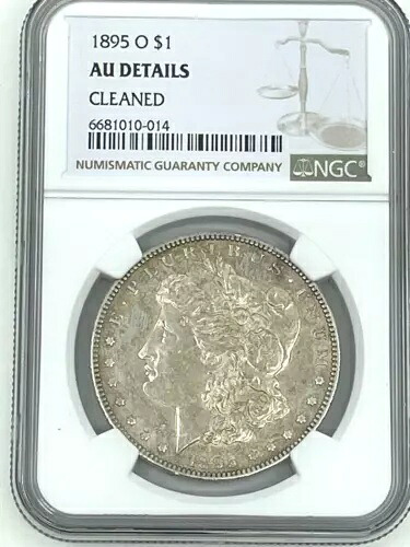 1895-O NGC モルガン銀貨 AU 詳細クリーニング済み｜WORLD RESOURCE【QUEEN店】