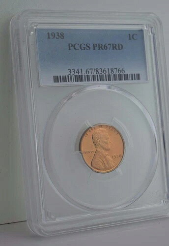 1938年リンカーンセント PCGS PR 67 RD *｜WORLD RESOURCE【QUEEN店】