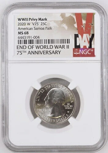 2020年西アメリカ領サモア NP クォーター NGC MS68 最高グレード！｜WORLD RESOURCE【QUEEN店】