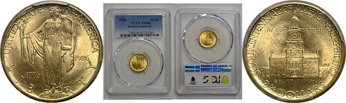 1926年 2.5ドル 150周年記念金貨 PCGS MS-66