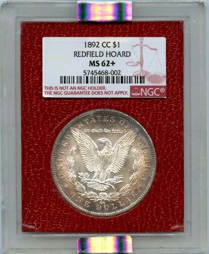 1892-CC シルバー モルガン ダラー レッドフィールド ホード $1 NGC MS62+｜WORLD RESOURCE【QUEEN店】