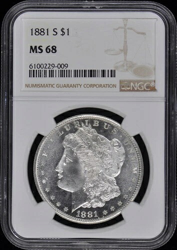 1881-S モルガン・ダラー S$1 NGC MS68