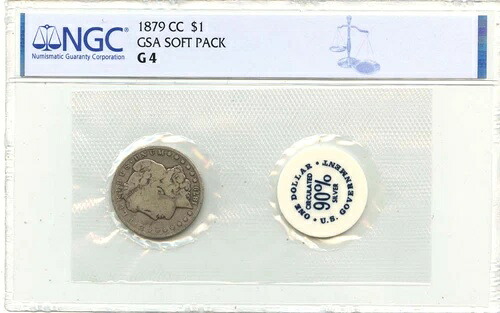 1879-CC モルガン・ダラー GSA ソフトパック S$1 NGC G4|WORLD RESOURCE【QUEEN店】