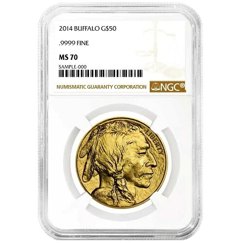 2014年 50ドル アメリカンゴールド バッファロー NGC MS70 ブラウンラベル|WORLD RESOURCE【QUEEN店】