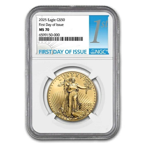 2025年 1オンス アメリカンゴールドイーグル MS-70 NGC(発行初日)|WORLD RESOURCE【QUEEN店】