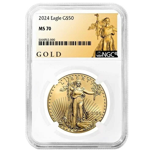 2024年 50ドル 1オンス アメリカン ゴールド イーグル NGC MS70 ALSラベル 706,640円
