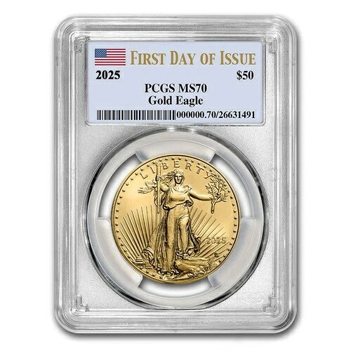 2025年 1オンス アメリカンゴールドイーグル MS-70 PCGS(発行初日)|WORLD RESOURCE【QUEEN店】