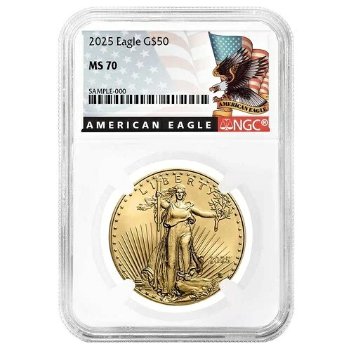 2025 $50 1オンス アメリカン ゴールド イーグル NGC MS70 ブラックラベル-｜WORLD RESOURCE【QUEEN店】