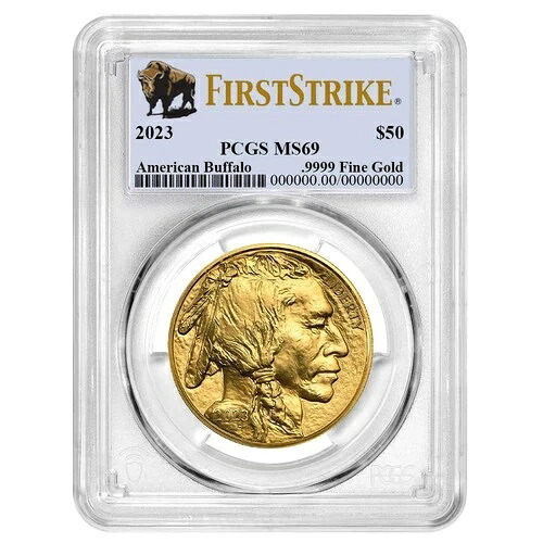 2023年 $50 1オンス アメリカンゴールドバッファロー PCGS MS69 FSバッファロー ラベル-｜WORLD RESOURCE【QUEEN店】