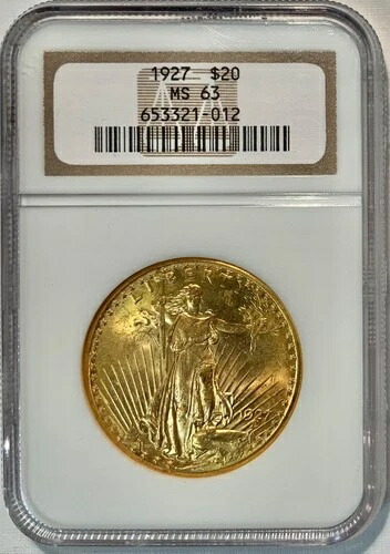 1927年 金貨 20ドル NGC MS63 ダブルイーグル セントゴーデンス
