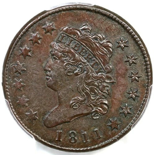 1811 S-287 R-2 PCGS AU 50 クラシックヘッド ラージセントコイン 1C-