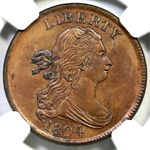 1804 C-1 R3 NGC UNC 詳細ドレープバストハーフセント｜WORLD RESOURCE【QUEEN店】
