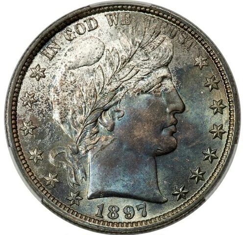 1897 50C バーバーハーフドル CACG MS65(CAC)-｜WORLD RESOURCE【QUEEN店】