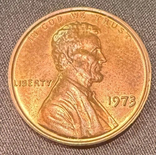 1973年 リンカーン記念館 セントペニー 未使用 レッドセント 希少