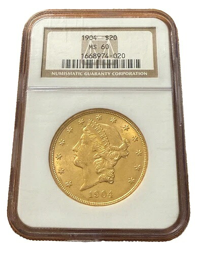 US 1904 ゴールド $20 20 ドル NGC MS60 ダブルイーグル リバティヘッド-|WORLD RESOURCE【QUEEN店】