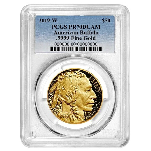 2019-W $50 1オンス プルーフ アメリカンゴールドバッファロー PCGS PR70DCAM-｜WORLD RESOURCE【QUEEN店】 725,120円