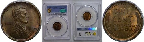 1909-S VDB リンカーン セント PCGS MS-65 BN CAC
