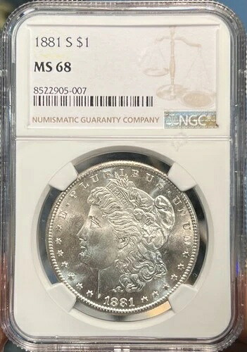 1881-S モルガン・ダラー MS68 NGC (#PA8522905007)|WORLD RESOURCE【QUEEN店】