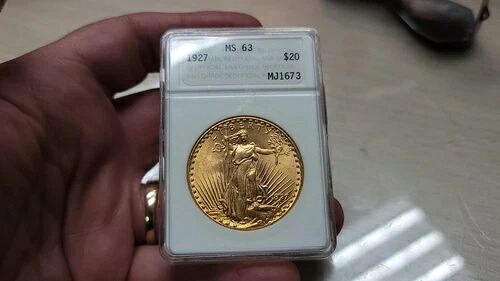 1927年 20ドル セント・ゴーデンズ ダブルイーグル ゴールド MS63 アーリーANAホルダー|WORLD RESOURCE【QUEEN店】