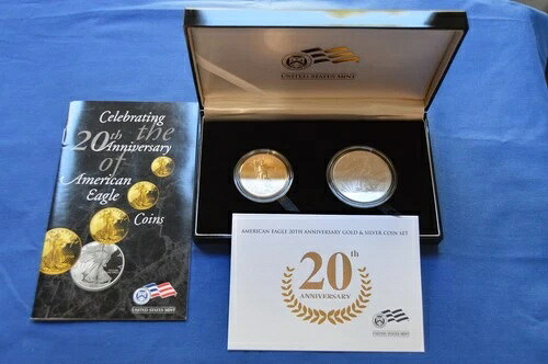 2006-W アメリカンイーグル 20周年記念金/銀貨セット、OMP、COA A11-3付き|WORLD RESOURCE【QUEEN店】