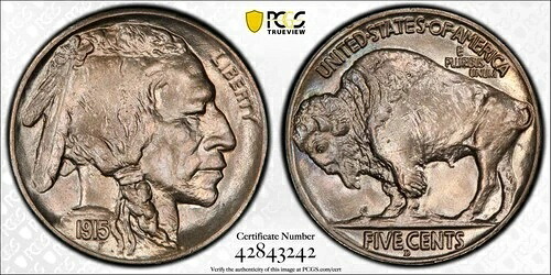 1915-D バッファローニッケル PCGS MS66｜WORLD RESOURCE【QUEEN店】