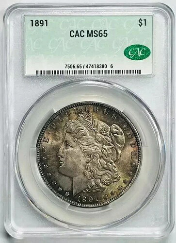 1891年 モルガン銀貨 CACG MS 65 CAC｜WORLD RESOURCE【QUEEN店】