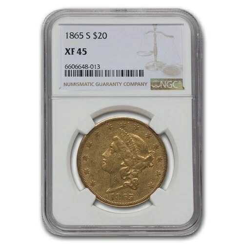 1865-S 20ドル リバティゴールド ダブルイーグル XF-45 NGC|WORLD RESOURCE【QUEEN店】