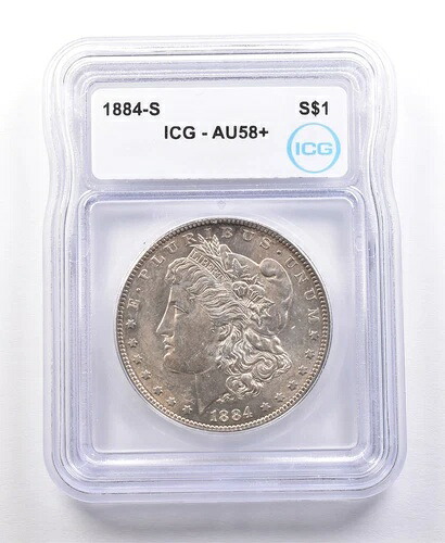 1884-S モーガン銀貨 AU58+ ICG *2170 758,560円
