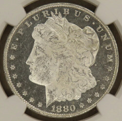 モルガン・シルバー・ダラー 1880-O、NGC MS-63 ディープミラープルーフ!素晴らしいコインです!|WORLD RESOURCE【QUEEN店】