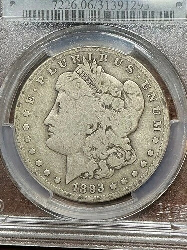 PCGS G06 CAC 1893 S モーガンドルキーからシリーズの美しい目の外観-