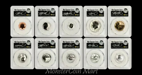 10 枚セット - 2018-S リバース プルーフ セット PCGS PR70 発行初日 - 希少! お読みください!|WORLD RESOURCE【QUEEN店】