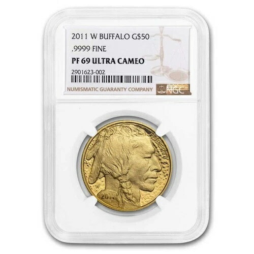 2011-W 1オンス プルーフゴールド バッファロー PF-69 NGC|WORLD RESOURCE【QUEEN店】