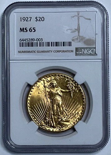 1927-P US $20 金 セント・ゴーデンズ ダブルイーグルコイン NGC MS 65｜WORLD RESOURCE【QUEEN店】